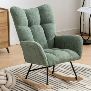 Modern Upholstered Nursery Rocking Chairs,