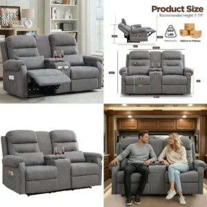 5 Seat L Shaped Sectional Sleeper Pull Out Bed