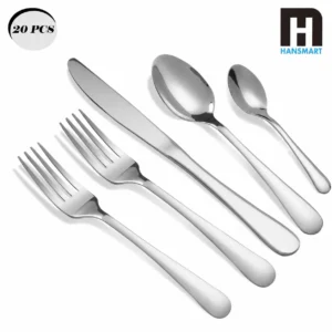 20Pcs Stainless Steel Flatware Set Service for 4